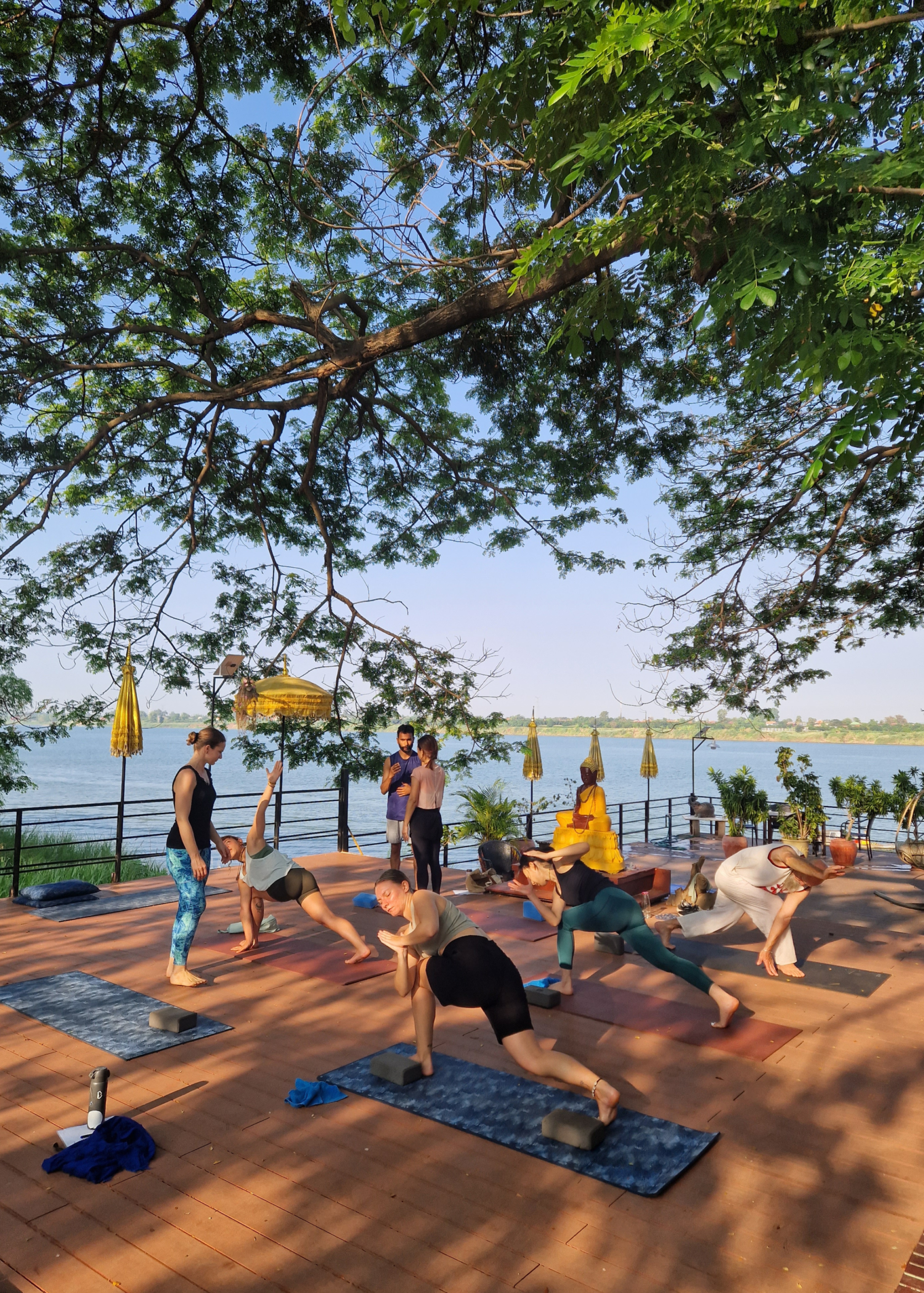 yoga on deck